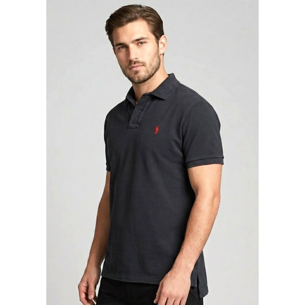 Polo Ralph Lauren Polo Shirt Black L Peru Made Golf Normcore Casual Dadcore